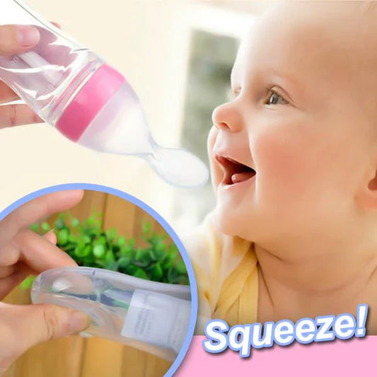 Silicone Bottle Feeding Baby Spoon Feeder